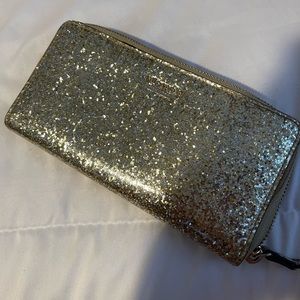 Kate Spade Gold Glitter wallet
